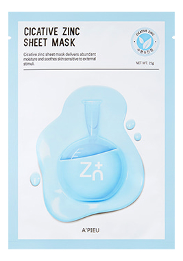 Тканевая маска для лица A'PIEU Cicative Zinc Sheet Mask
