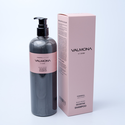 VALMONA Шампунь для волос ЧЕРНЫЙ ПИОН/БОБЫ Powerful Solution Black Peony Seoritae Shampoo, 480 мл