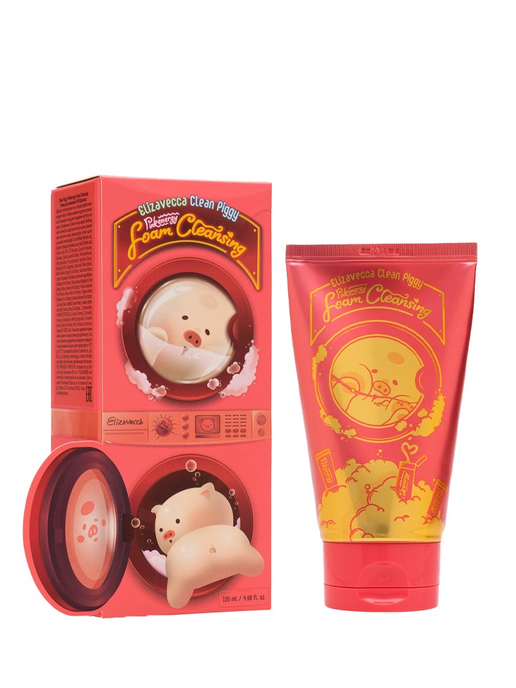 Elizavecca Пенка для умывания Clean Piggy Pinkenergy Foam Cleansing