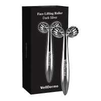 WELLDERMA  Механический массажёр для лица Face Lifting Roller Dark Silver