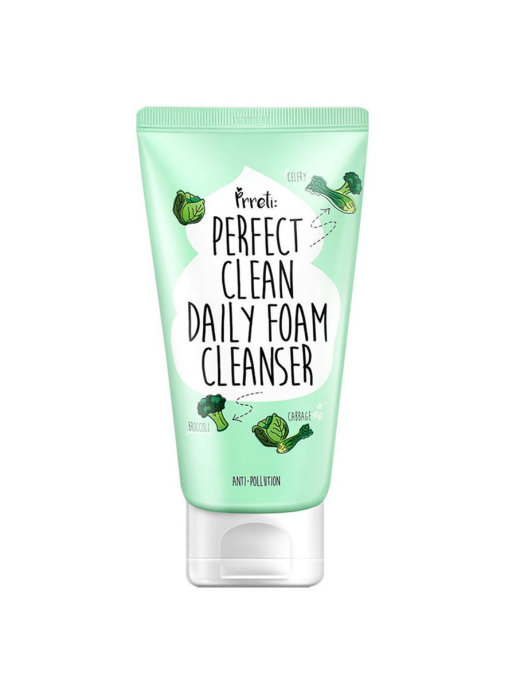PRRETI Пенка для умывания ДЕТОКС Perfect Clean Daily Foam Cleanser