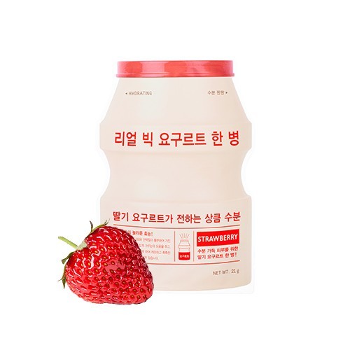 Тканевая маска для лица A'PIEU Real Big Yogurt One-Bottle (Strawberry)