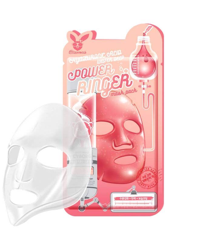 Elizavecca Тканевая маска для лица ГИАЛУРОН Hyaluronic Acid Water Deep Power Ringer Mask Pack