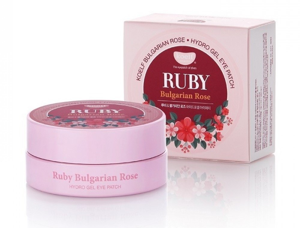 KOELF  Гидрогелевые патчи для глаз РУБИН/БОЛГАРСКАЯ РОЗА Bulgarian Rose Hydrogel Eye Patch