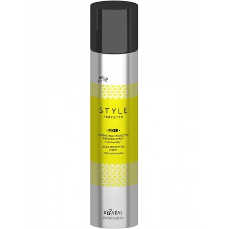 FIXER HOLD PROTECT FINISHING SPRAY Лак сильной фиксации для волос финишный. 400 мл. Италия.