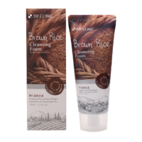 3W CLINIC Пенка для умывания КОРИЧНЕВЫЙ РИС Brown Rice Foam Cleansing, 100 мл