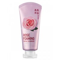 Пенка для умывания увлажняющая IOU Rose Foaming Facial Cleanser