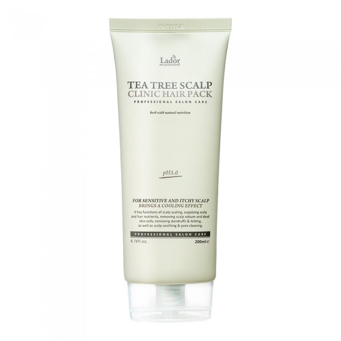Маска для кожи головы с чайным деревом LA'DOR TEA TREE SCALP CLINIC HAIR PACK 200г, Республика Корея