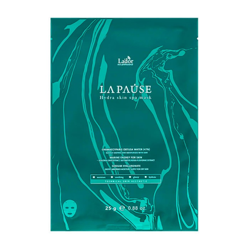 Увлажняющая тканевая маска для лица LA'DOR LA-PAUSE HYDRA SKIN SPA MASK 25г, Республика Корея.