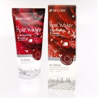 3W CLINIC  Пенка для умывания РОЗОВАЯ ВОДА/НАТУРАЛЬНАЯ Rose Water Foam Cleansing