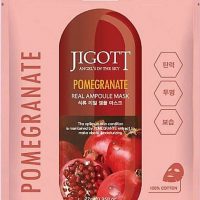 JIGOTT Тканевая маска для лица ГРАНАТ POMEGRANATE Real Ampoule Mask