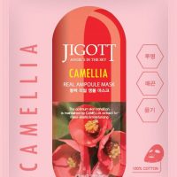 JIGOTT Тканевая маска для лица КАМЕЛИЯ CAMELLIA Real Ampoule Mask