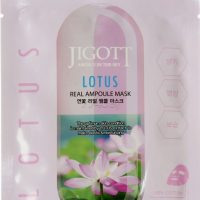 JIGOTT Тканевая маска для лица ЛОТОС LOTUS Real Ampoule Mask