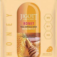 JIGOTT Тканевая маска для лица МЕД HONEY Real Ampoule Mask