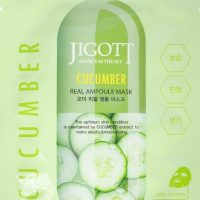 JIGOTT Тканевая маска для лица ОГУРЕЦ CUCUMBER Real Ampoule Mask