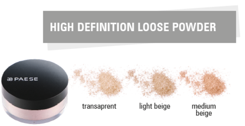 PAESE High Definition Transparent Loose powder Рассыпчатая пудра, 15г. (средний бежевый) - 02